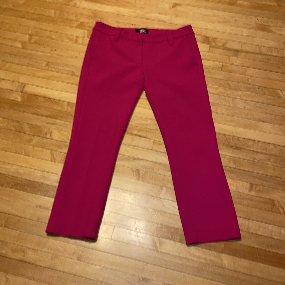 Hot Pink Paige Cropped Pants size 2 EUC - Picture 2 of 5